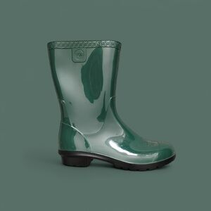 COPY - UGG Forest Green Rubber Pull-On Rain Boots Size 7